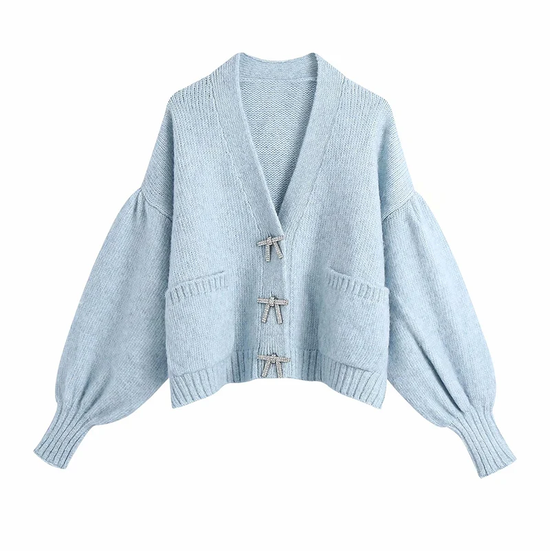 Bow button cardigan Clearance