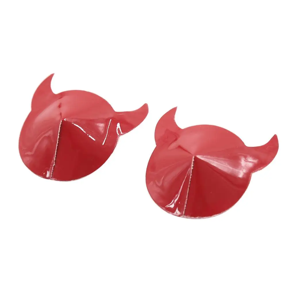 Leather Pasties Self Adhesive Horn Nipple Covers Sexy Breast Stickers Patch Bra Pad Reusable Self Adhesive Petal Chest Stickers 
