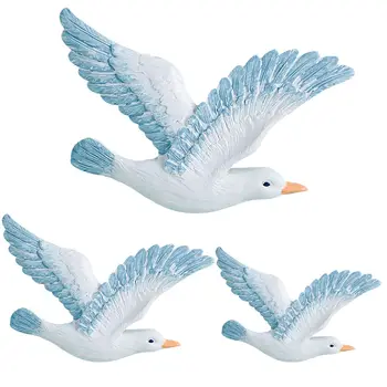

3PCS Mediterranean Style Sea Birds Set Sea Gulls Backdrop Home Decoration