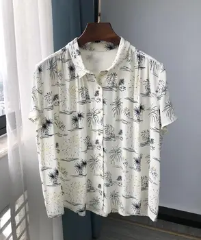 

Firework Print Womens Blouse100% Viscose Short Sleeve Turn-down Collar Single-breasted Fresh Lady Shirt And Top