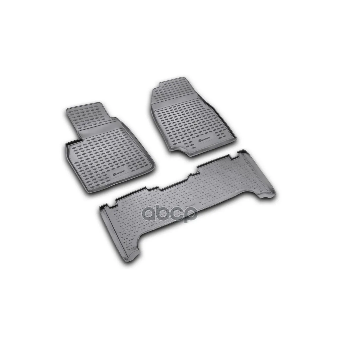 Комплект Резиновых Автомобильных Ковриков В Салон Toyota Land Cruiser 100 1998-2007, 3 Шт.(Полиуретан) ELEMENT арт. NLC4806210K