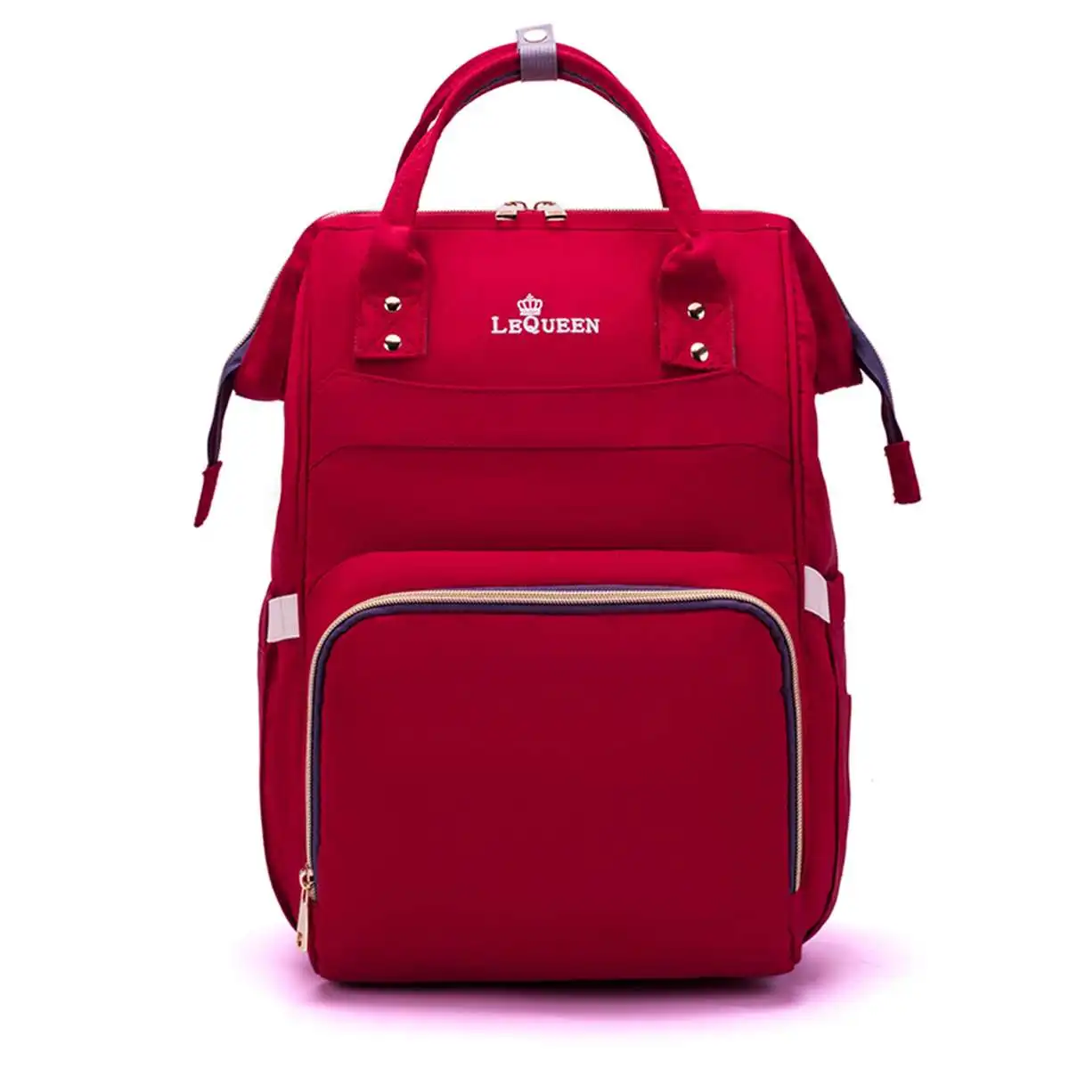 25 стилей, модная сумка для подгузников для мам, брендовая Большая вместительная детская сумка, рюкзак для путешествий, дизайнерская сумка для ухода за ребенком - Цвет: Red1