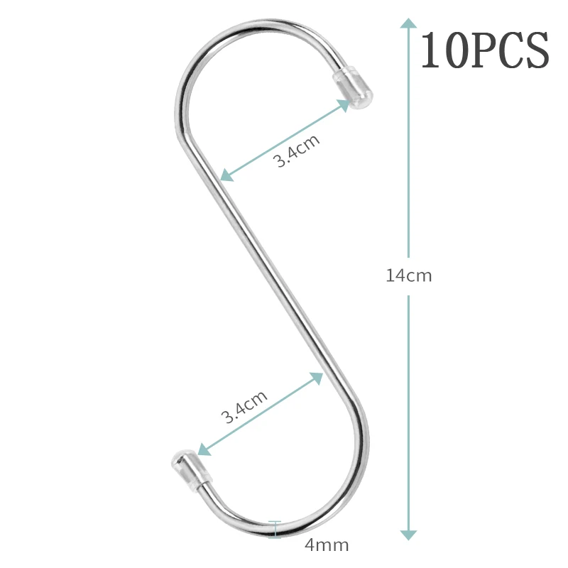 L plus 10PCS Кухня S крючки на стене крюк для одежды ключи крюк двери вешалка перила для кухни настенный ключ одежда сумка держатель - Цвет: L plus 10PCS