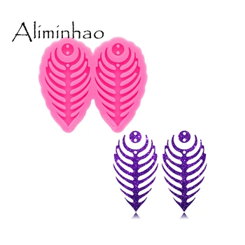 

DY0664 Super Glossy Resin Fish bone Earrings Mold Epoxy Craft Silicone Moulds Polymer Clay DIY Jewelry Making