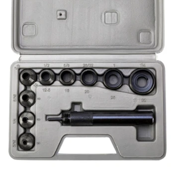 

Heavy Duty Hollow Punch Kit Toos Set Gasket Leather Rubber Punching DIY Leatherc H8WE
