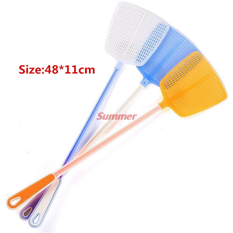 Kitchen Accessories Long Handle Plastic Fly Trap Swatter 1Pcs Fly Killer Hand Manual Flapper Pest Control fly swatter