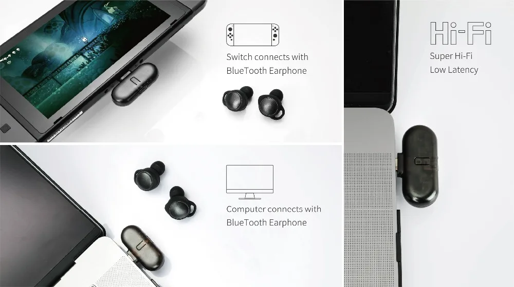 GuliKit Route+ pro Bluetooth беспроводной аудио USB приемник orTransmitter для nintendo Switch