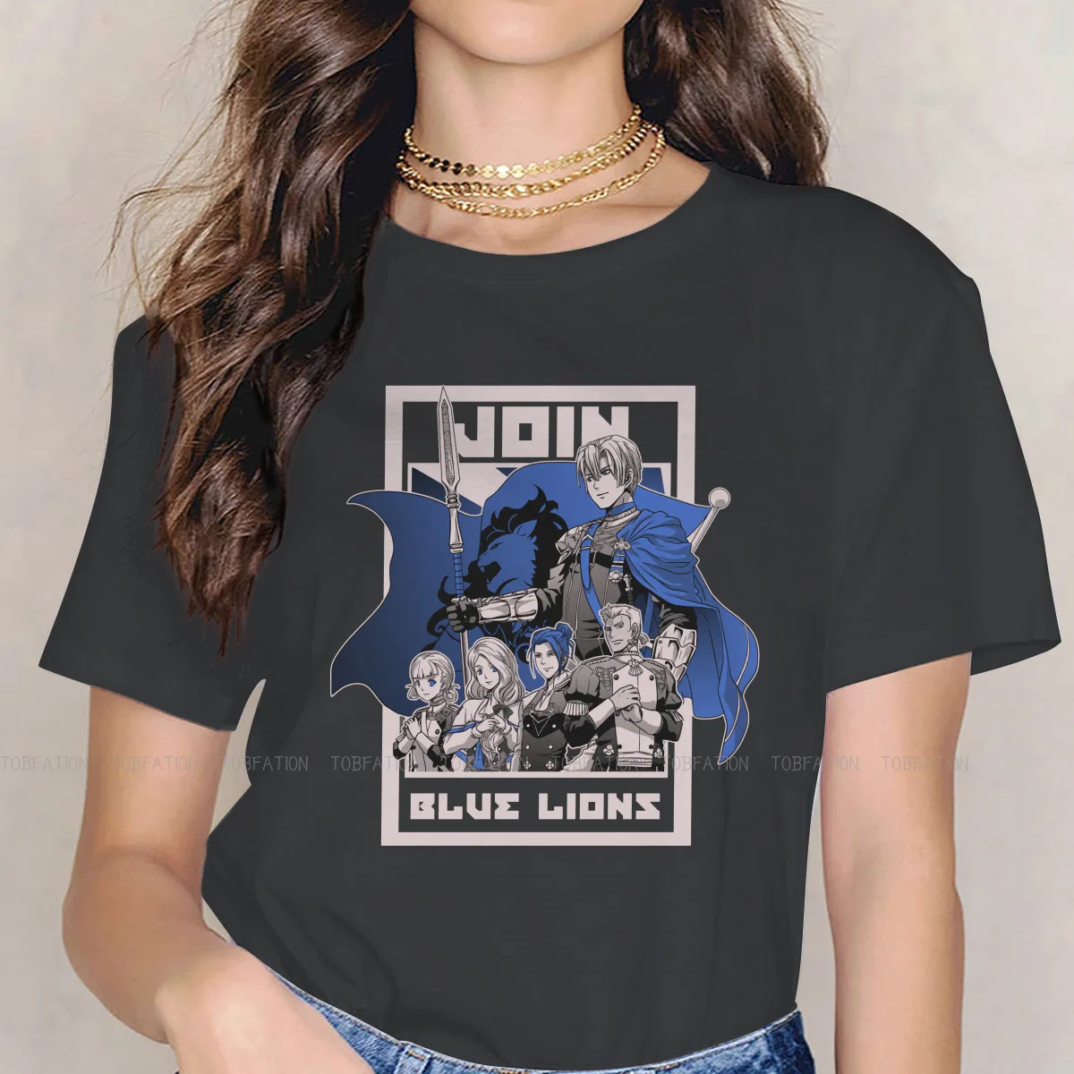 

Join Blue Lions TShirt For Women Fire Emblem Game Tops Harajuku Ladies T Shirt Basic Summer Oversized