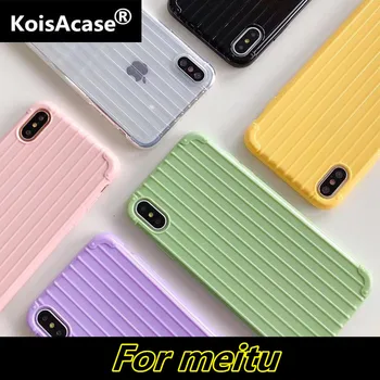 Перейти на Алиэкспресс и купить Чехол KoisA из мягкого ТПУ, конфетный чехол для багажника meitu M6 M6S M8 M8S T8 T8S T9 чехол