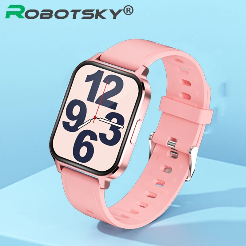 Q18 часы IP68 Водонепроницаемый Смарт термометр Спорт Heart Rate кровяное давление детектор SmartWatch 1 7 дюймов полный