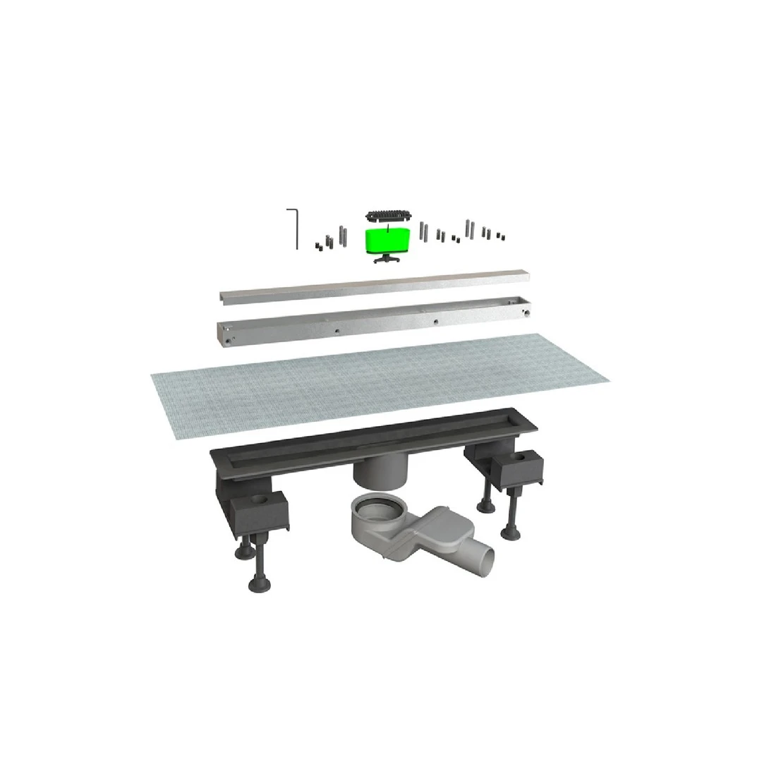 Трап для душа BONOMINI CANALISSIMA 6825WL50SWZ (55х12.2 см, 43 л/мин, черный)