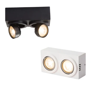 

Hartisan Led Spot Light Double Head Warm White Square Led Spotlights 360 Degree Rotating Indoor Porch Lamp Ceiling Downlight