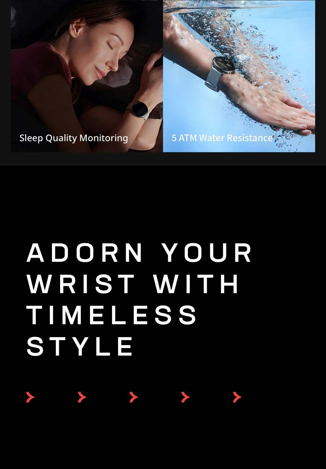 Zepp E Circle 3D Design Health & Activity Tracking Smartwatch