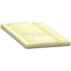 50pcs Universal Acoustic Guitar Bridge Lower Nut Saddles Plastic Ivory White