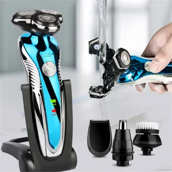 

Electric Shaver for Men 3 head Floating Razor Wet and Dry washable USB Rechargeable Beard Trimmer Face Shaving machine Washable