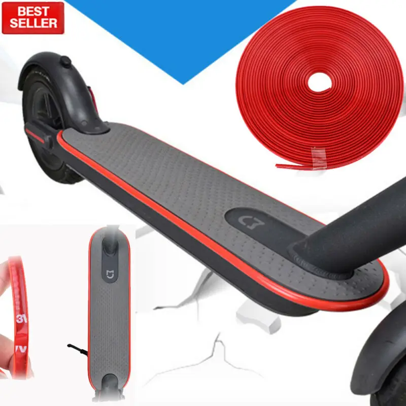 For Xiaomi Mijia M365 Protective Body Strips Sticker Bumper Scooter Tape Decor 2M |