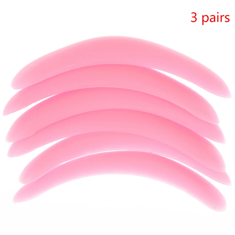

6pcs 3 Sizes Eyelash Assistant Silicone Eyelash Permanent Perm Curler Curling Root Lifting False Fake Eyelash Shield Pad Gasket
