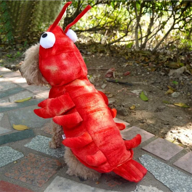 

Lobster Dog Clothes Pet Dog Fancy Dress Pet Halloween Cosplay Costume Puppy Pet Dog Clothing Hoodies Outfit Thickening Cloth