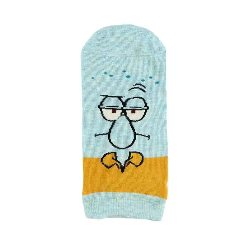 Squidward Tentacles Взрослые короткие носки до щиколотки с рисунком из мультфильма мистер Краб капитан Эжен доспехи Abs крабы Губка Боб Квадратные Штаны песочные щёки щупальца - Цвет: Squidward Tentacles