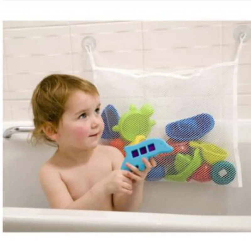 Creative Baby Toy Mesh Storage Bag Bath Bathtub Doll Organizer Suction Bathroom Stuff Net Storage Bag