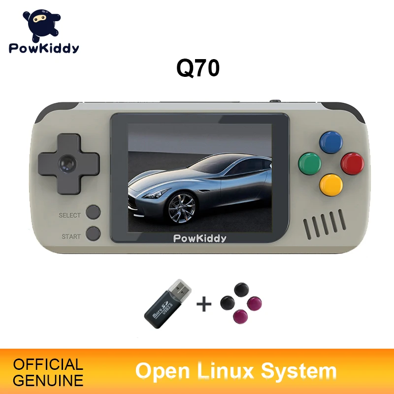 Игровая консоль Powkiddy Q70 в стиле ретро портативные игровые приставки для детей с