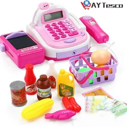 Mini jouets de Simulation pour bébé, Simulation de supermarché, caisse enregistreuse, comptoir d'aliments, jeu de rôle pour enfants, cadeaux DIY pour enfants 