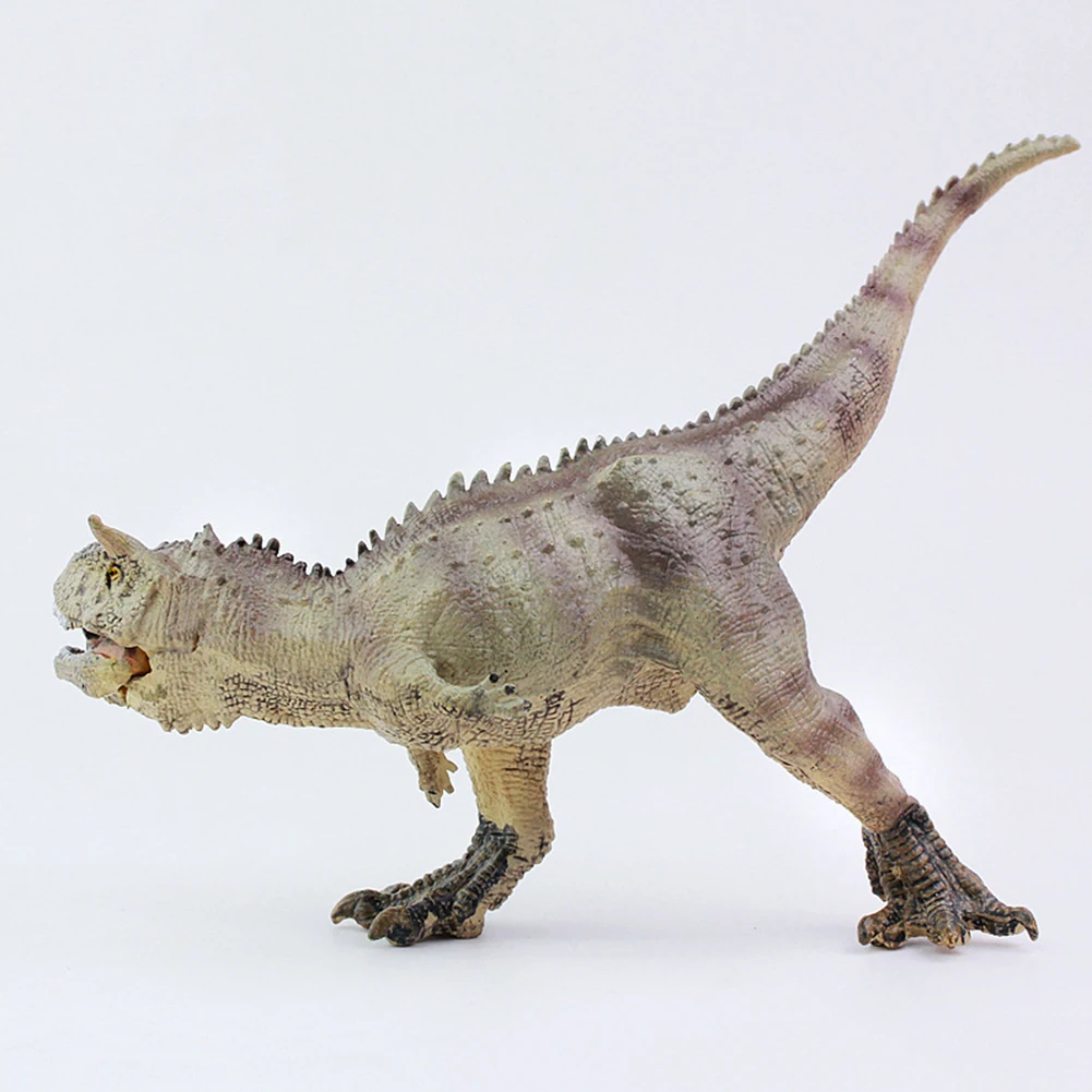 Реалистичная Фигурка динозавра карнотавра, твердая модель, развивающая детская игрушка