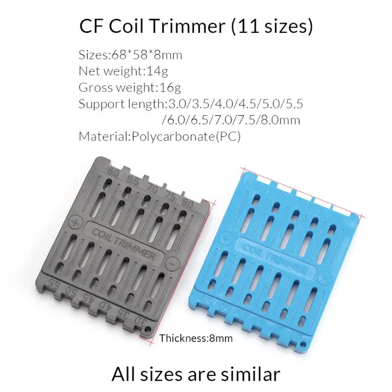 

Coil Trimming Cutting Tool For RDA DIY Vape Wire Coil Ruler Trimmer Building Electronic Cigarette Accessory