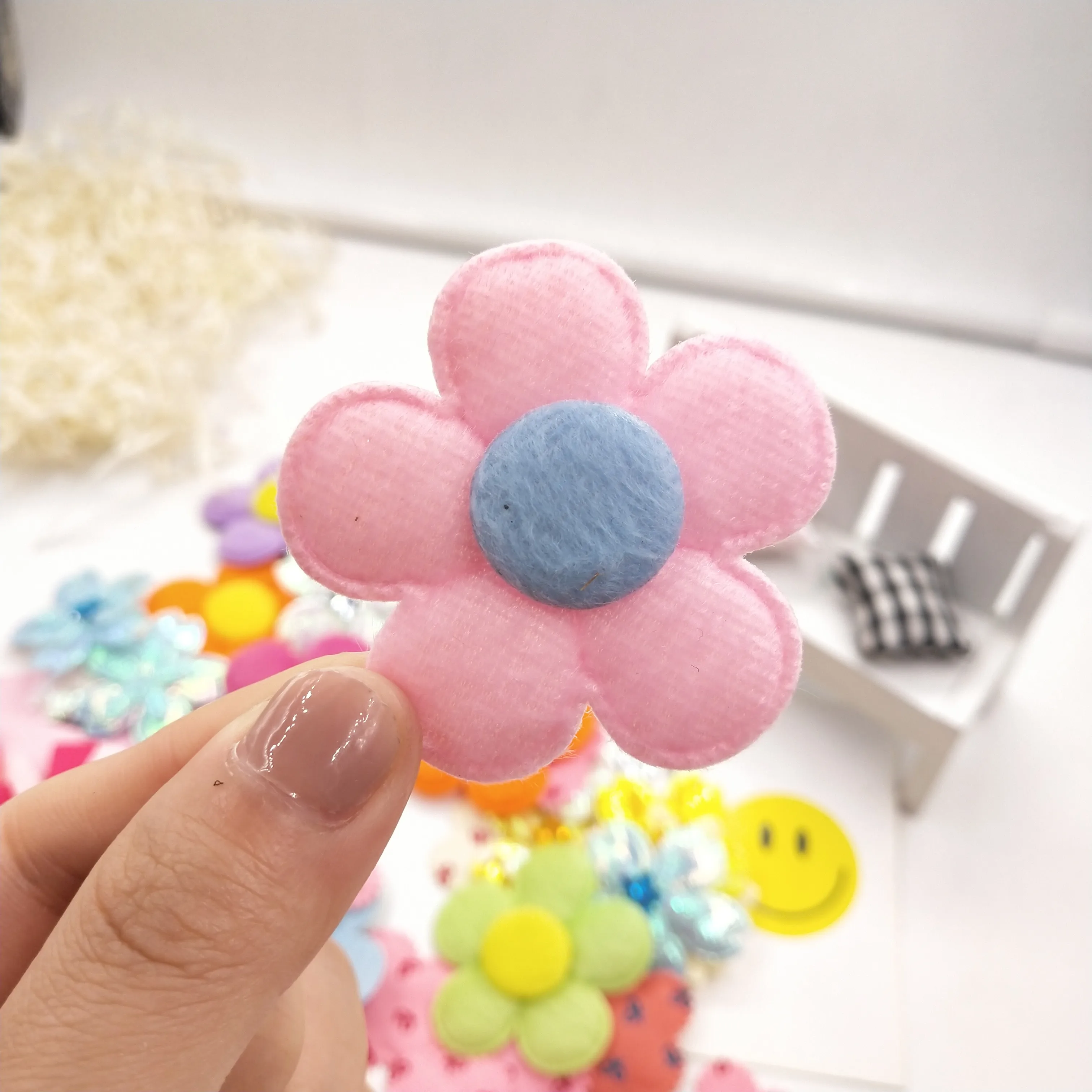 50 шт./лот Mix Стиль украшенный цветами горный хрусталь аппликации для DIY Одежда