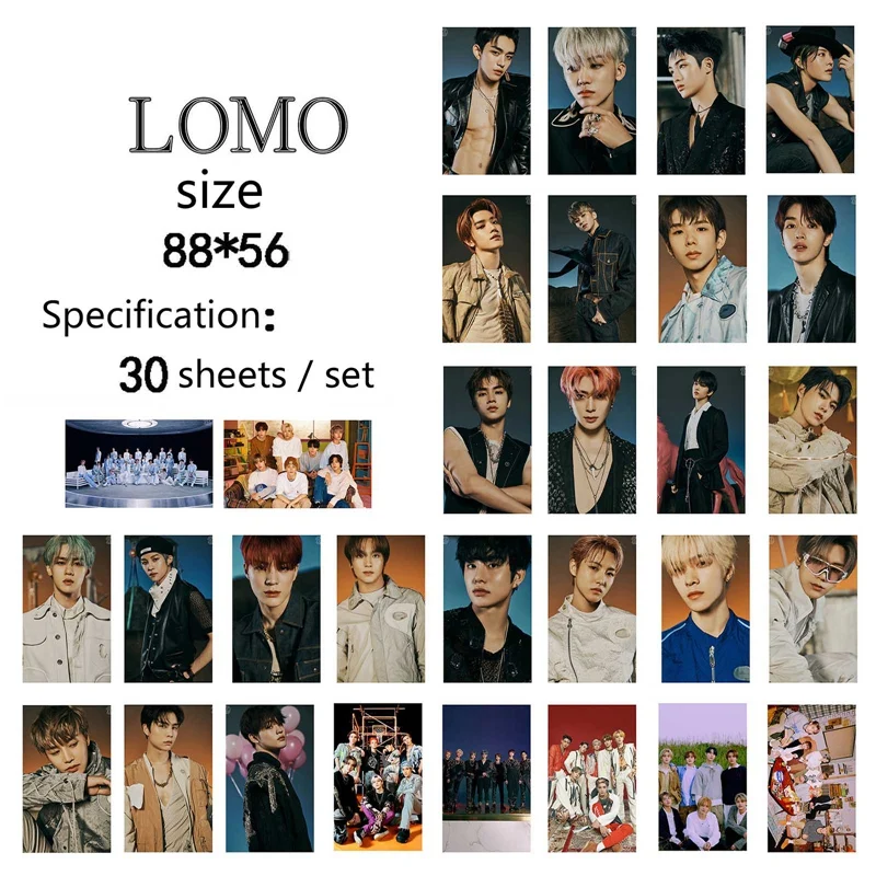 30 шт./компл. KPOP NCT 127 группы новый альбом HD Фотокарточка самодельная ломо карточка
