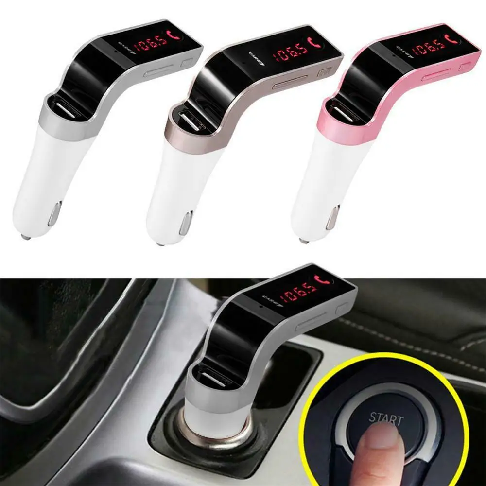 Автомобильный G7 Bluetooth fm-передатчик Hands-free Bluetooth автомобильный комплект радио MP3 плеер USB зарядное устройство Порт комплект с микрофоном lcd автомобильные аксессуары