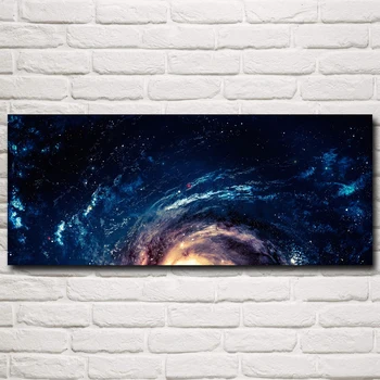 

Ultrawide Space Stars Galaxy Paintings Wall Decor Posters and Prints Living Room Art Silk Home Decorative Pictures Bedroom