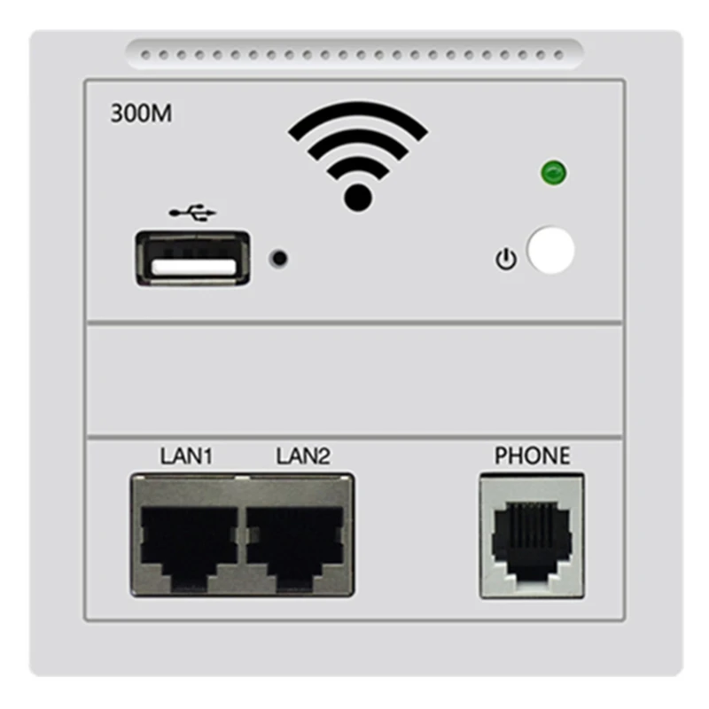 300 Мбит/с в стене AP ретранслятор WiFi настенная розетка маршрутизатор Точка доступа