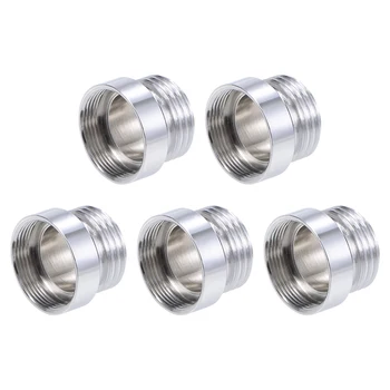 

uxcell Faucet Adapter G1/2 Male Thread to M22 Female Thread Copper Aerator for Garden Hose 5pcs