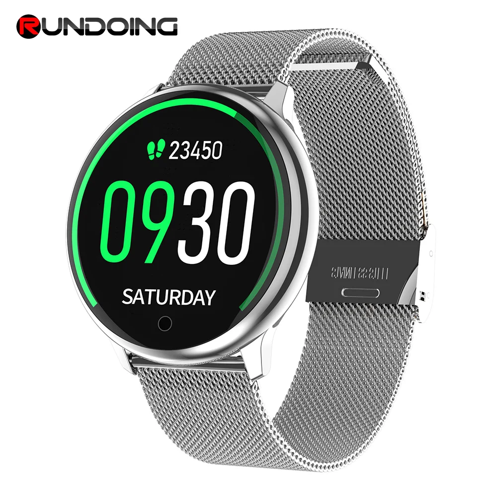 

RUNDOING R7 Women Smartwatch 1.22 Big screen Waterproof Bluetooth Music Blood Pressure monitor Blood oxygen Men sport smartwatch