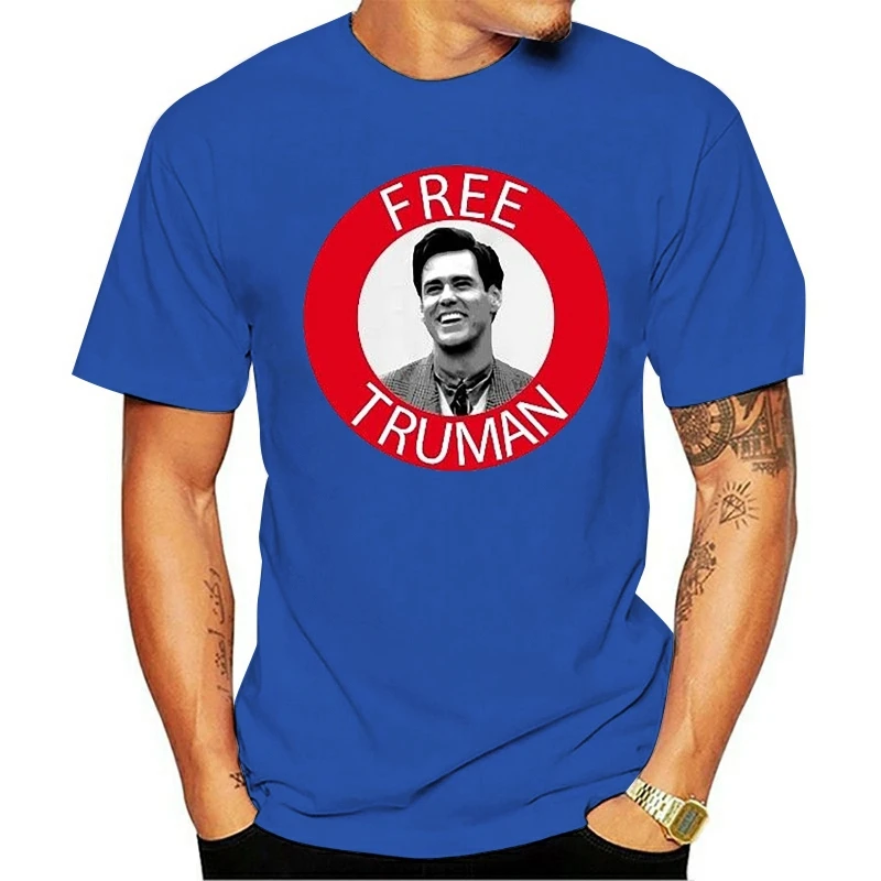 Футболка сетчатая рубашка Free Truman экшн фильм 90 Джим Карри|Футболки| |