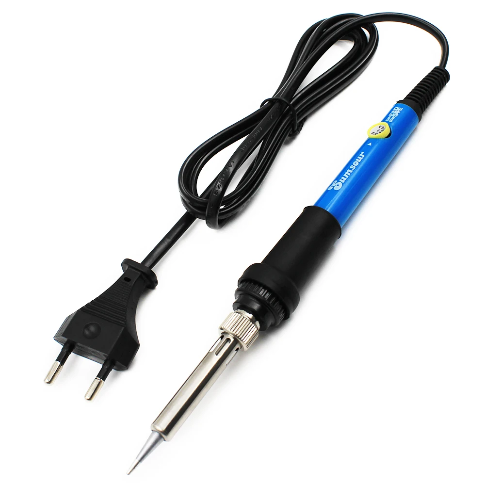 60W Adjustable Temperature Electric Soldering Iron Welding Heat Pencil 220V EU Plug Solder Rework Station Repair Tools inverter welder Welding Equipment