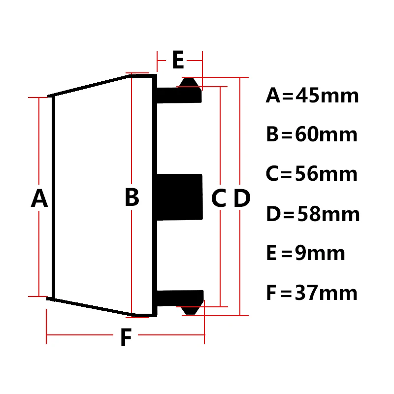 4x 60mm Universal Nabendeckel Felgendeckel Radkappen – Bild 2