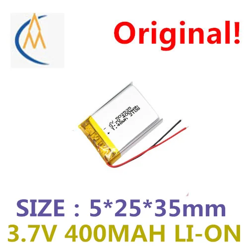 502535 lithium-ion polymer battery 400 mah vehicle traveling data recorder cosmetic instrument GPS locator priced direct selling |