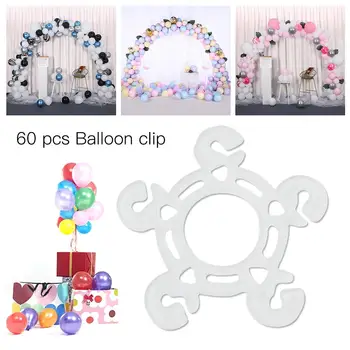 

Balloon Arch Ring Buckle Plum Blossom Clip Bracket Wedding/Birthday Party Balloons Backdrop Decor Balloon Chain Arch Decoration