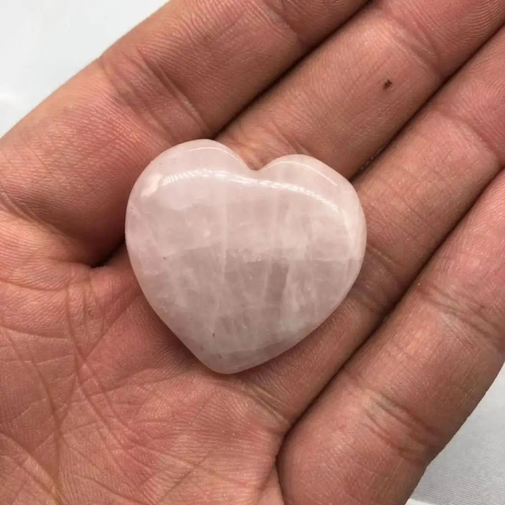Rose Quartz Heart Натуральные лечебные камни в виде звезды луны сердца флюорит обсидиан 7 Чакр Кристалл лазурит роза с кварцевым тигровым глазом Агат Кулон - Цвет: Rose Quartz Heart