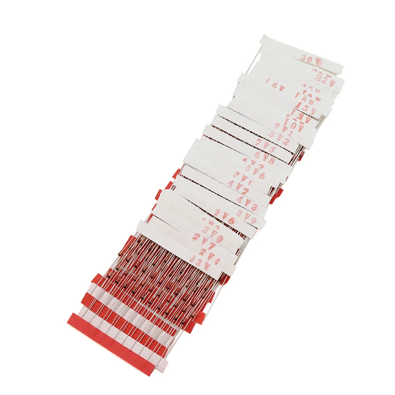 (2V4 to 33V) 270 Pcs 27 Values 1/2W 0.5W Zener Diode Assorted kit Assortment Set New