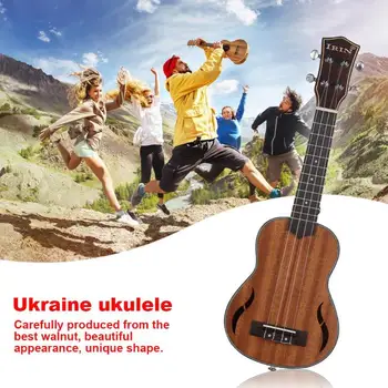 

1pc Portable 21 inch 4 Strings Ukulele Fashionable Atmosphere Graceful and Beautiful Hawaii Guitar Acoustic Musical Instrument