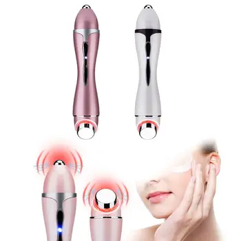 

Electric Eye Massager Hot Compress Dual Heads Vibration Eye Cream Import Remove Dark Circles Puffiness Wrinkle Lifting Facial Ma