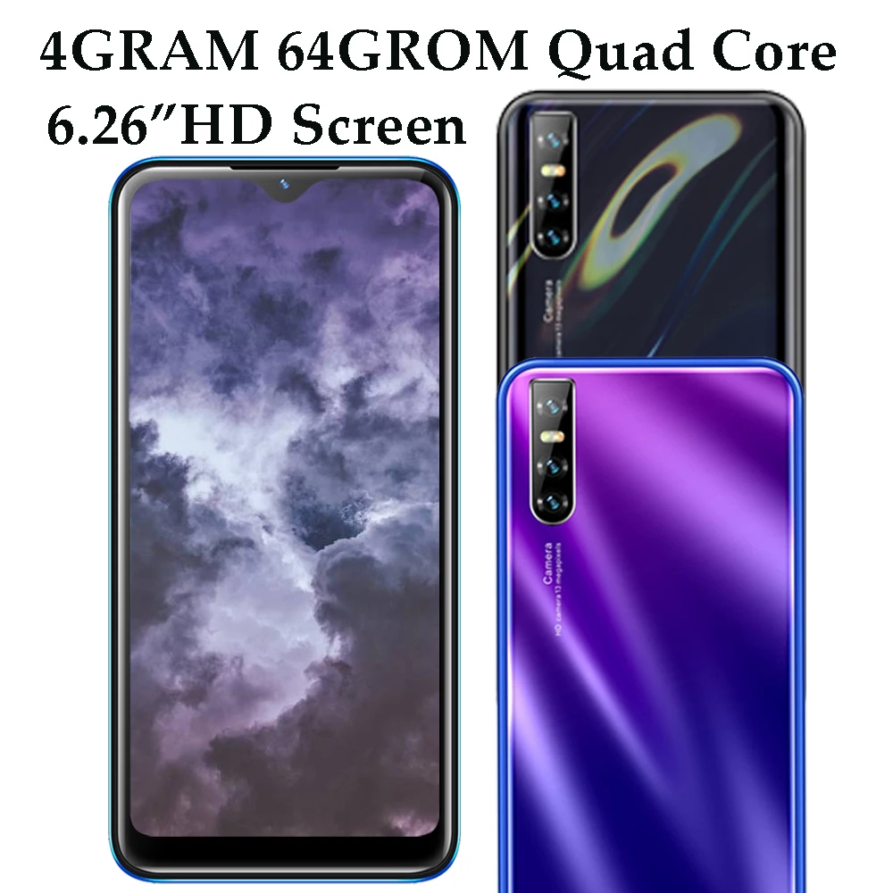 Смартфон F2 Pro 4 Гб ОЗУ 64 ПЗУ четырёхъядерный 13 МП HD 6 26 дюйма | Мобильные телефоны и