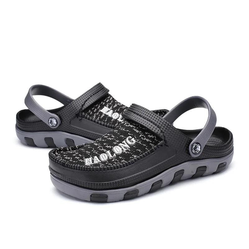 

New Men's Sandals CrocsK Hole Shoes Summer Outdoor Beach Shoes Slippers Garden Wood Garden Water Shower LiteRide