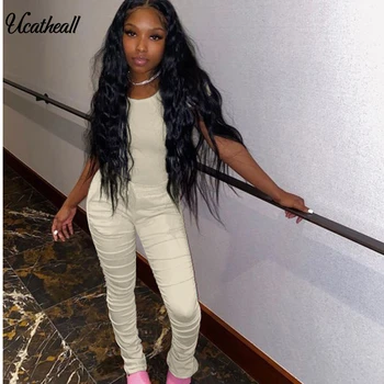 

Sexy Slim Fit Casual Two Piece Set Women's Nightclub O-neck Long Sleeve Sweatshirt + Pant Suit Tracksuit Women 2Pieces Set