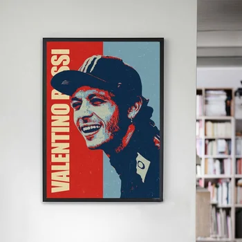

1 Piece Valentino Rossi Portrait Picture Prints Wall Art Poster Painting on Canvas Artwork Modern Home Decoration for Live Room