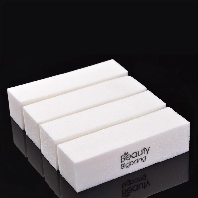 

8PCS BeautyBigBang Sanding Sponge Nail File Buffer Block for UV Gel Nail Polish DIY Nail Art Manicure White Nail Buffers File