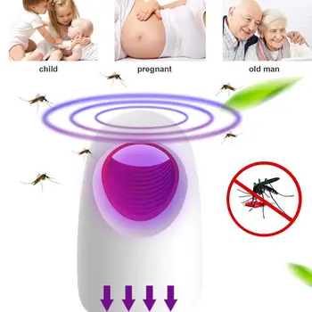 

Mosquito Trap 30dB 5V Indoor Outdoor Pest Controll Insect Killer Electronic Mosquito Killer Zapper LED USB Charger Bed Room